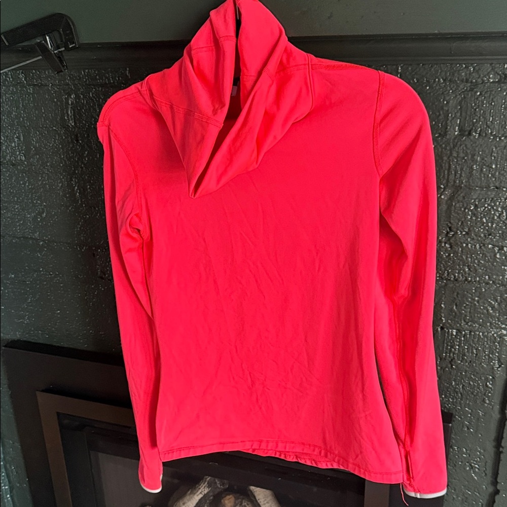 Nike Pro, Dri Fit, Bright Pink Long Sleeve Hoodie Top